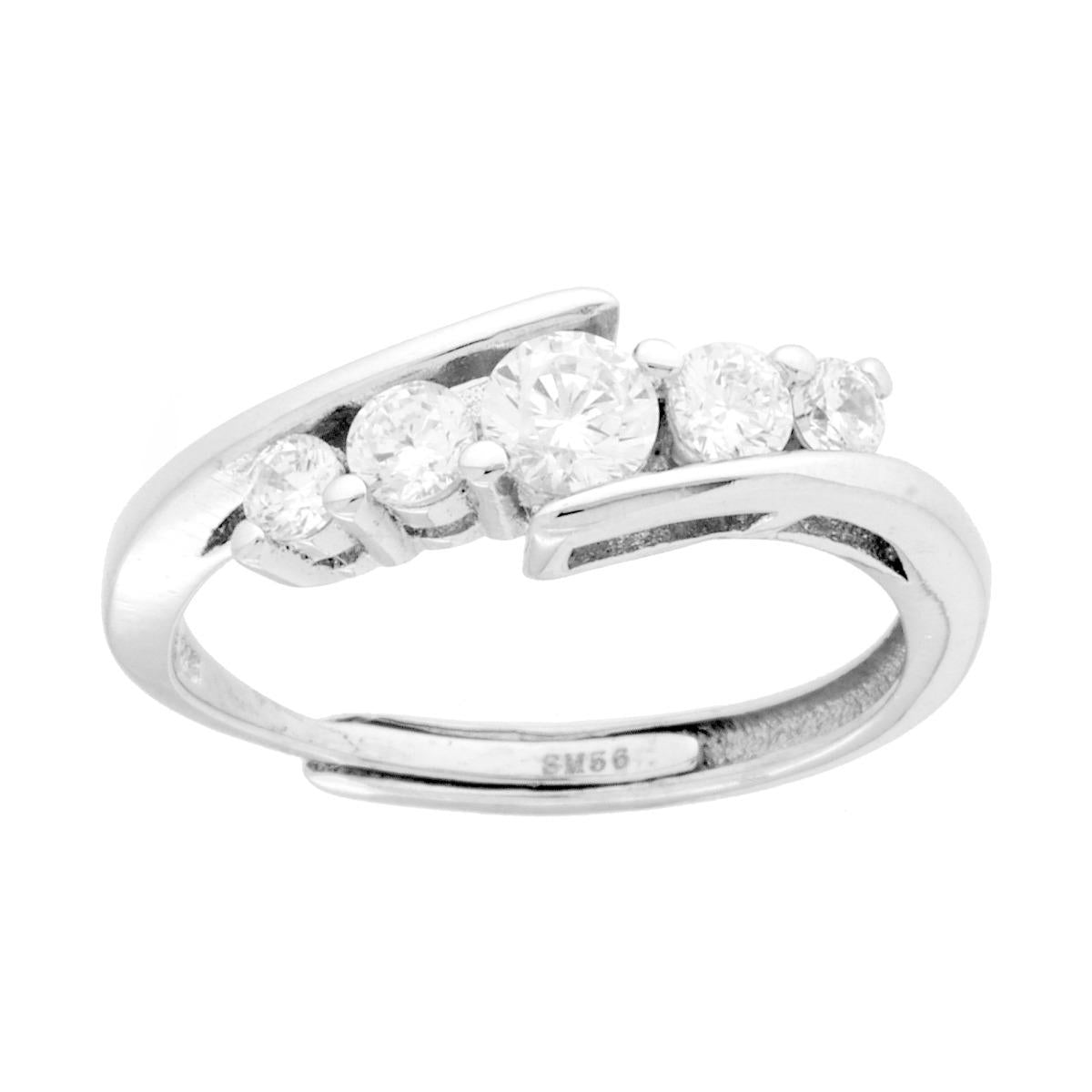 Anello Veretta Degrade Argento