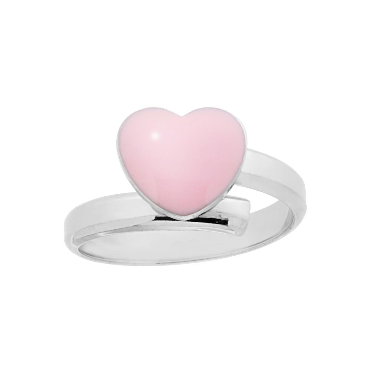🌟 Anello Aperto in Argento 925 con Cuore Smaltato🌟