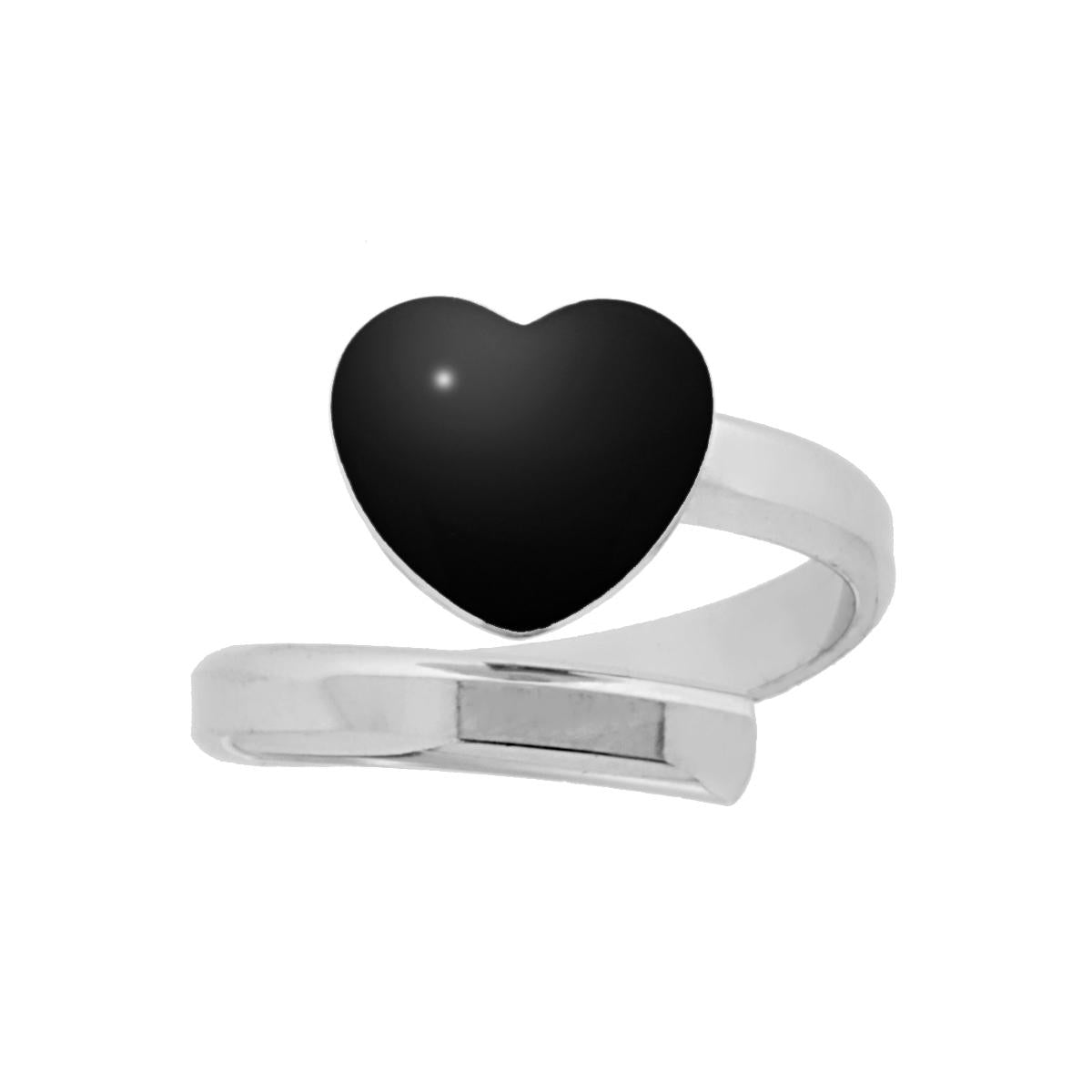 🌟 Anello Aperto in Argento 925 con Cuore Smaltato🌟