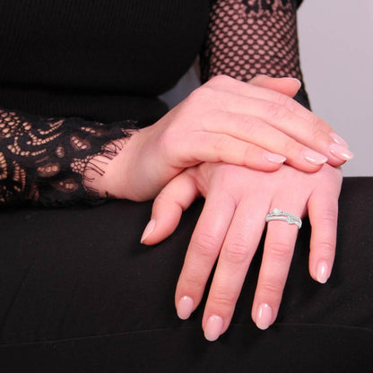Anello Cuore Doppio Filo