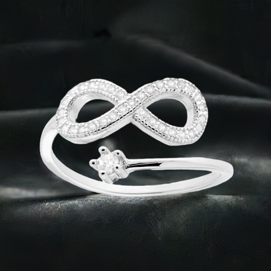🌟 Anello Regolabile Argento Infinity🌟
