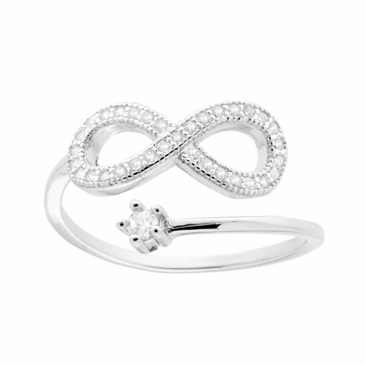 🌟 Anello Regolabile Argento Infinity🌟