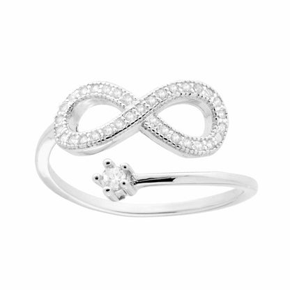🌟 Anello Regolabile Argento Infinity🌟
