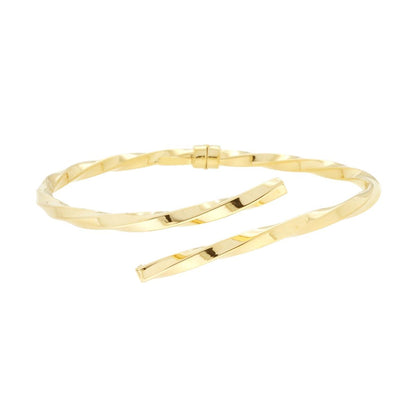 🌟 Bracciale Rigido Torchon a Sezione Quadrata in Argento 🌟