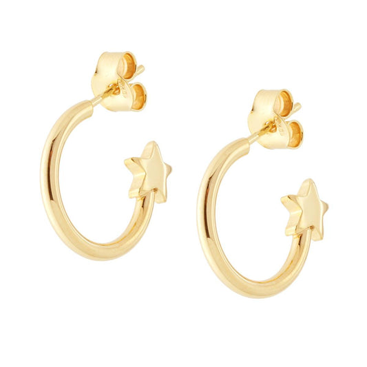 ✨ Orecchini Cerchio Stella - Made in Italy ✨